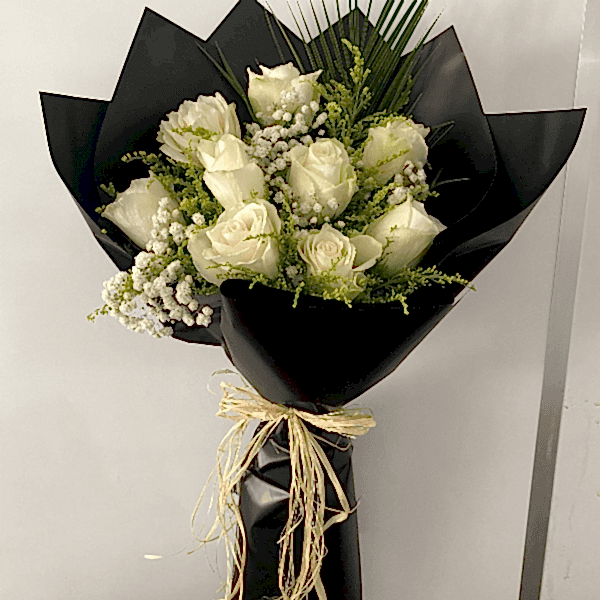  Burdur Çiçekçiler - 9 İTHAL BEYAZ GÜL