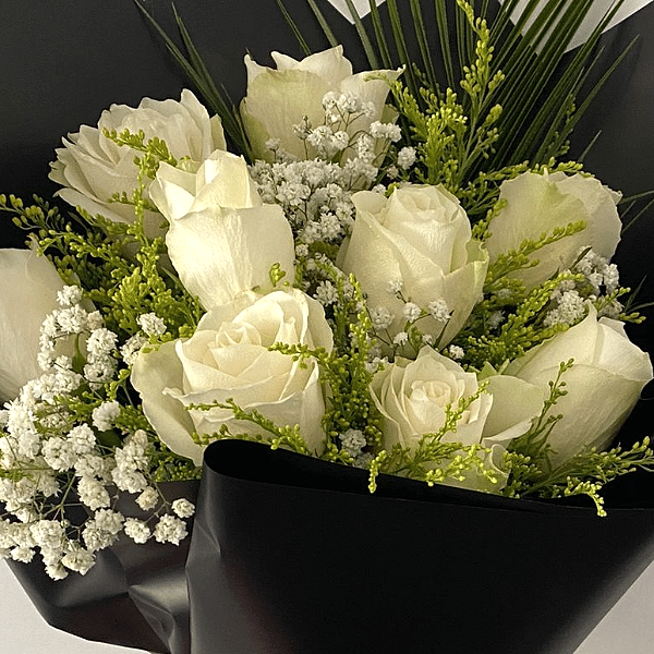  Burdur Çiçek Gönder - 9 İTHAL BEYAZ GÜL