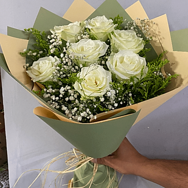  Burdur Çiçek - 7 BEYAZ GÜL