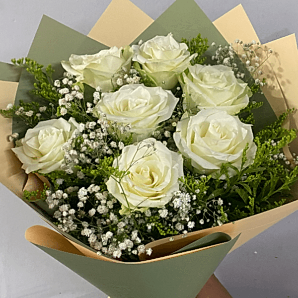 Burdur Çiçekçi - 7 BEYAZ GÜL