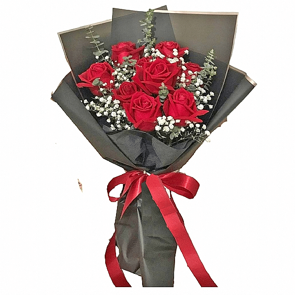  Burdur Çiçek Gönder - 8 Adet Kırmızı Gül 