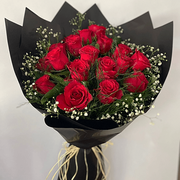 Burdur Çiçekçi - 18 Adet Kırmızı Gül Buketi