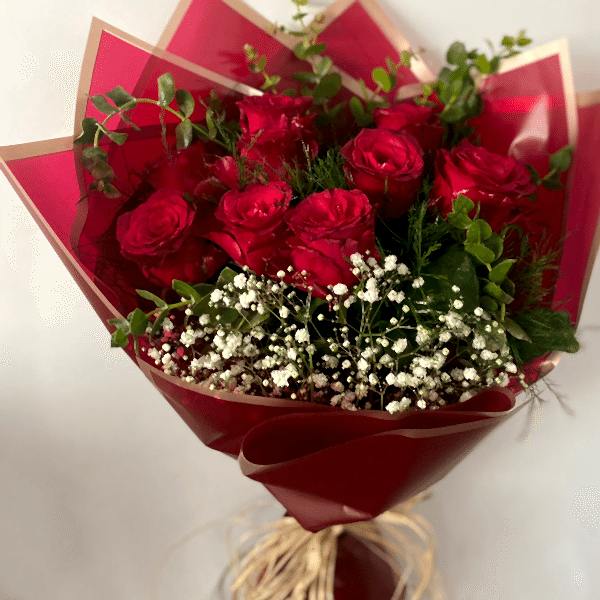  Burdur Çiçek - 9 Adet Kırmızı Gül