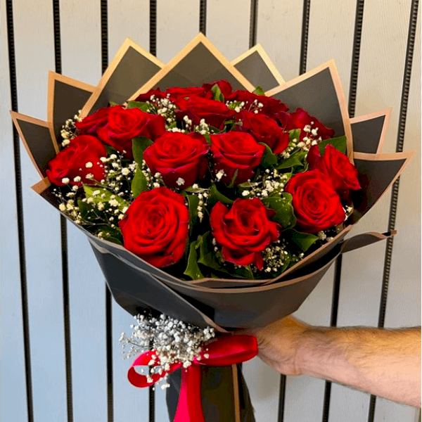  Burdur Çiçek Gönder - 15 Adet Kırmızı Gül