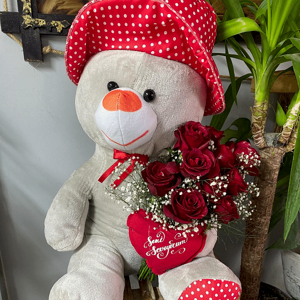  Burdur Çiçek Siparişi - AYICIK VE GÜLLER