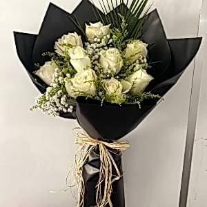  Burdur Çiçekçiler - 9 İTHAL BEYAZ GÜL