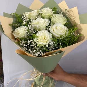  Burdur Çiçek - 7 BEYAZ GÜL