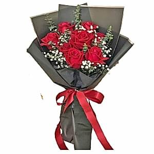  Burdur Çiçek Gönder - 8 Adet Kırmızı Gül 