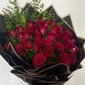 Burdur Çiçekçi - 24 Kırmızı Gül Buketi