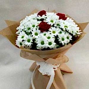 Burdur Çiçekçi - BEYAZ PAPATYA 3 GÜL