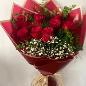  Burdur Çiçek - 9 Adet Kırmızı Gül