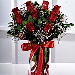  Burdur Çiçek Gönder - 9 KIRMIZI GÜL ARAJMANI