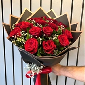  Burdur Çiçek Gönder - 15 Adet Kırmızı Gül