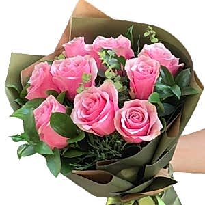  Burdur Çiçek - 9 PEMBE GÜL